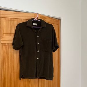 JAMES STREET terry cloth blouse